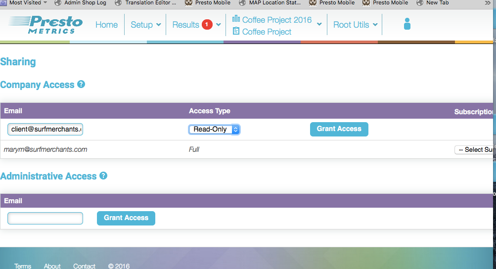 How do I give my client access to reports? Presto CSat Support